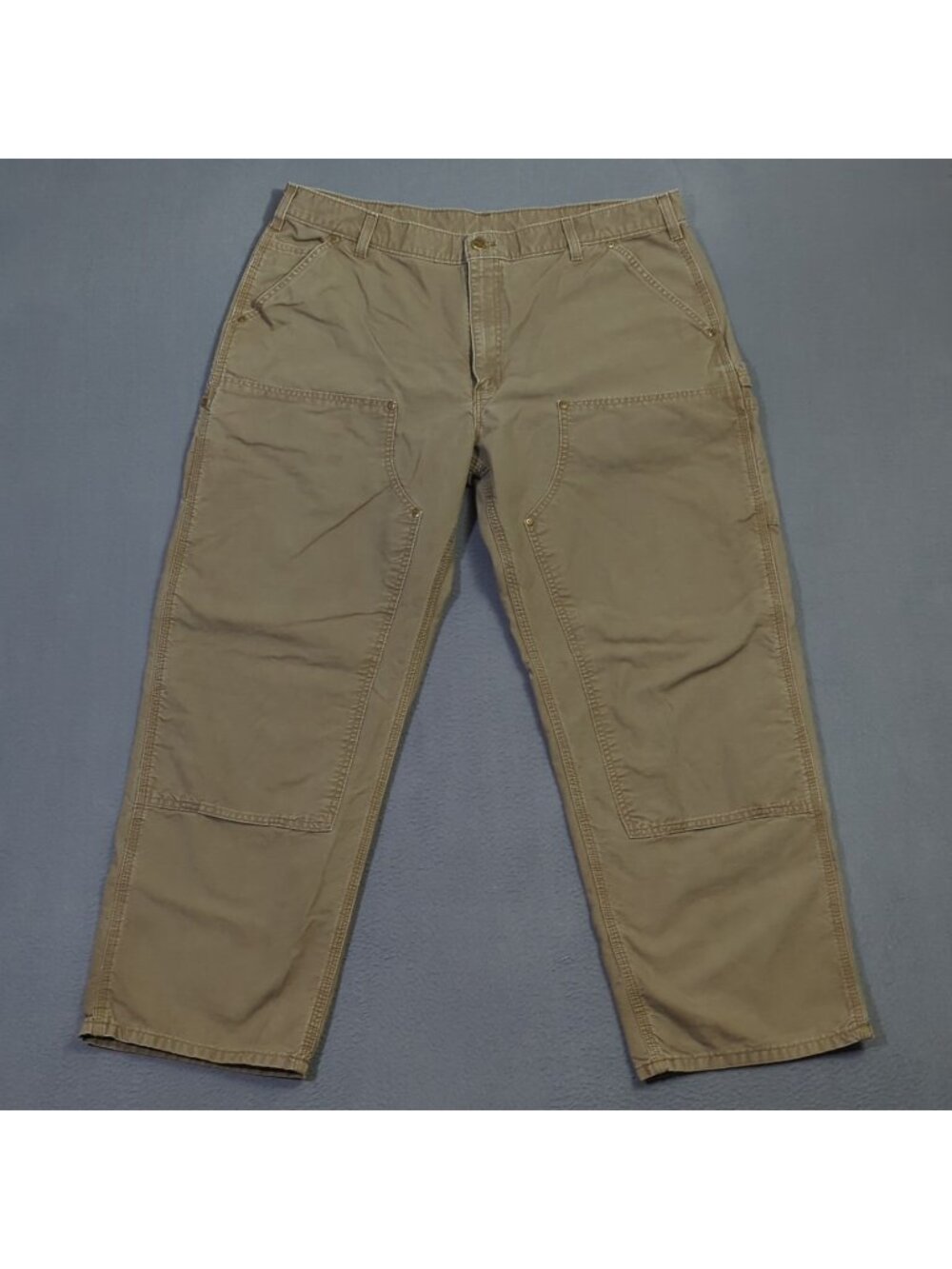 Carhartt Pants Men's 40x30 Fits 39x28 Brown B195 LBR Double Knee Carpenter